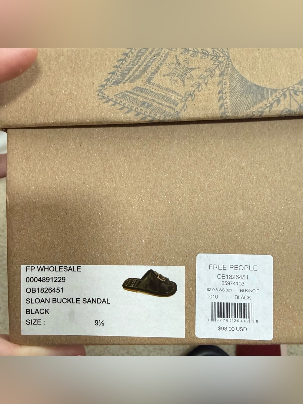 Free People Sloan Buckle Sandals • NIB • Women’s 9.5 - Picture 5 of 5